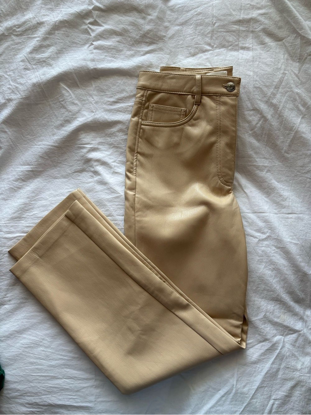 Aritzia/Wilfred Melina Faux Leather Straight Leg Pants